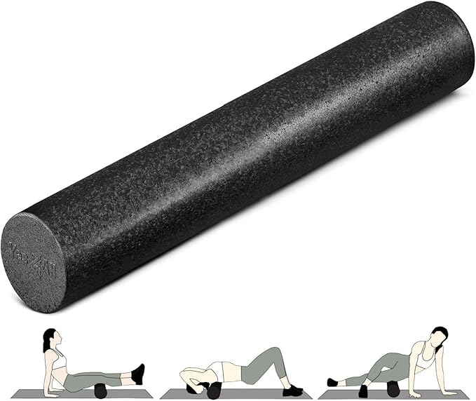 Yes4All High-Density EPP Round Back Roller Foam, Exercise Foam Roller for Yoga, Pilates & Stretching - 12, 18, 24, 36 inch - Bloomnest