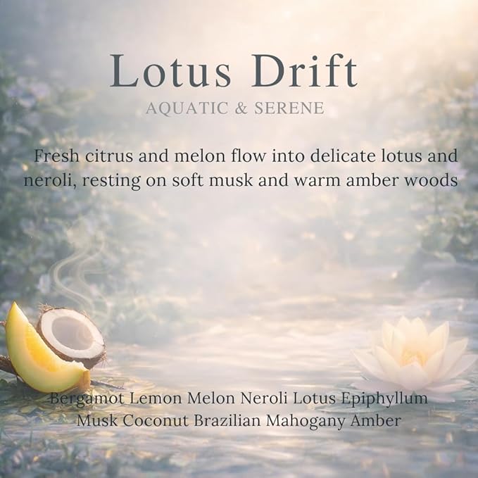 Car Air Freshener Refill for Smart Car Diffuser, 3 x 10ml Fragrance Oil Refills, Vent Clip Compatible, Long Lasting Car Diffuser Refill (Lotus Drift) - Bloomnest