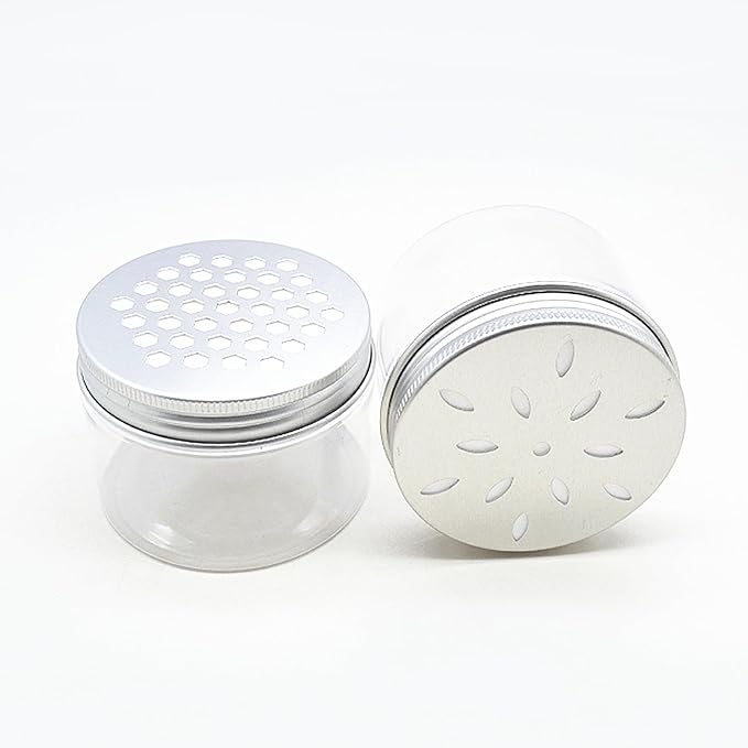 12 pcs 3 Styles Air Freshener Solid Perfume Aroma Diffuser Empty Storage Containers with Hollow Lids 80ml 2.7 OZ Screw Lid Round Jars Sample for Aromatherapy (12) - Bloomnest
