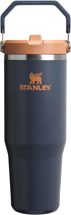STANLEY IceFlow 2.0 Flip Straw Tumbler with Handle 30 oz | Twist On Lid and Flip Up Straw | Leak Resistant Water Bottle | Insulated Stainless Steel | BPA-Free | Twilight - Bloomnest