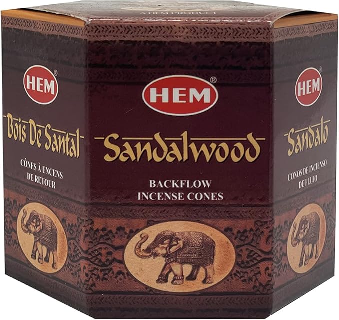 Sandalwood Backflow Incense Cones for Waterfall Inciensos Aromaticos|Incienso|Inciense|Insienso