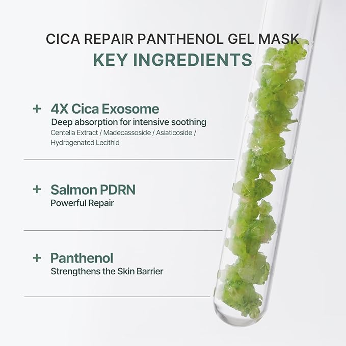 AROCELL Cica Hydrogel PDRN Mask 4 Facial Sheet with Panthenol & Centella Asiatica, Cooling Hydrogel Face Mask for Soothing Calming Hydrating Moisturizing Sensitive Skin Korean Skincare, 25gx4ea - Bloomnest