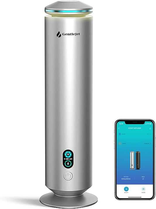 MajesticMist WiFi - Aluminum Waterless Essential Oil Diffuser with App Control, Scent Diffusers for Home, Room & Hotel, Quiet Aroma Diffuser 4oz, USB-C Powered with LED Display, 1000sq.ft - Bloomnest