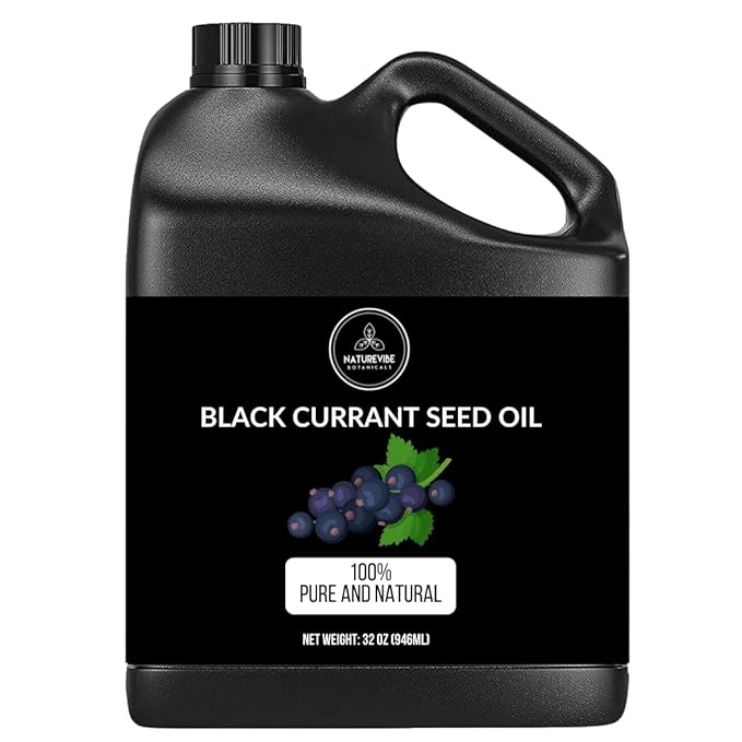 Naturevibe Botanicals Black Currant Oil 32 Ounces | 100% Pure and Natural | Great for Skin Care and Hair Care - Bloomnest