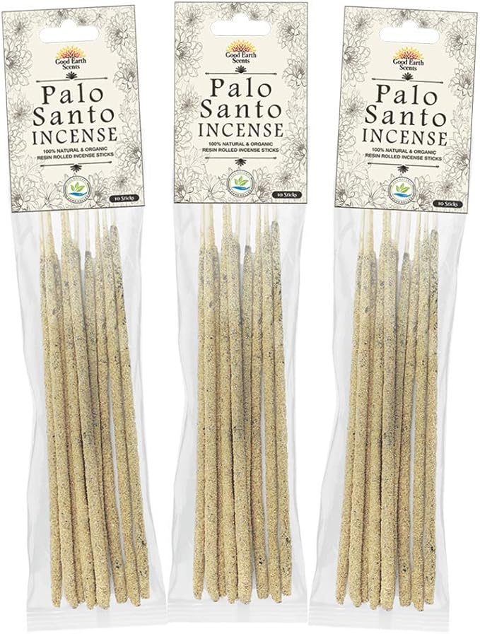 Dhupa - Palo Santo 100% Natural & Organic Resin Rolled Incense Sticks (10 Sticks in a Pack) - Set of 3 Packs Bloomnest