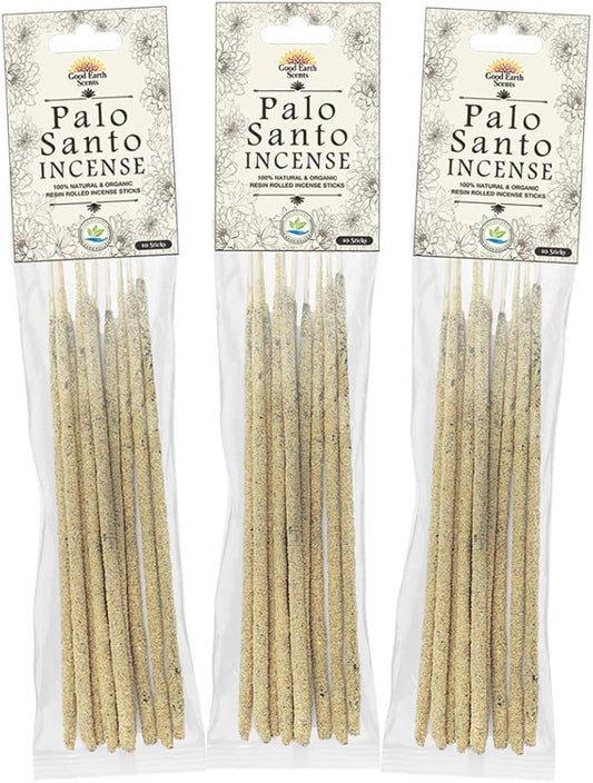 Dhupa - Palo Santo 100% Natural & Organic Resin Rolled Incense Sticks (10 Sticks in a Pack) - Set of 3 Packs Bloomnest