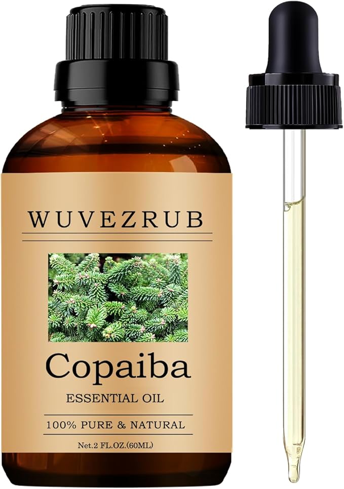 Copaiba Essential Oils, 60ML Pure and Natural Essential Oil for Aromatherapy Diffuser - Copaiba /2 Fl Oz WUVEZRUB