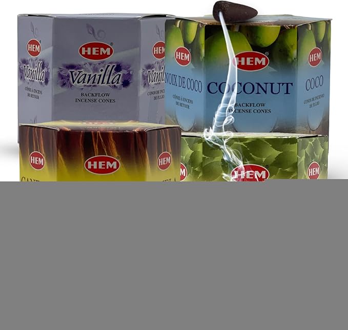 Variety Pack Backflow Incense Cones for Smoke Fountain Haze Falls Waterfall Aromatic and Mat Bundle #5 TRUMIRI