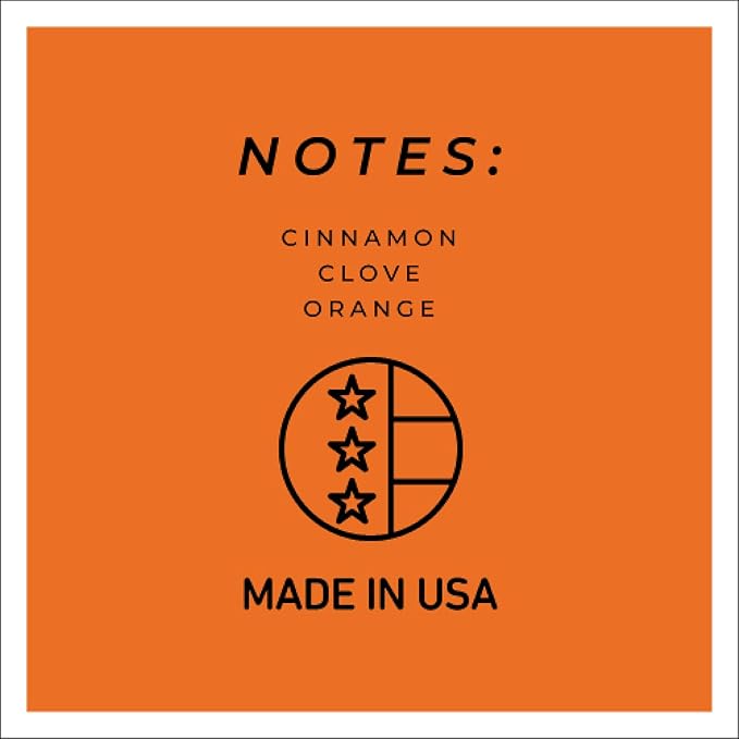 A Cheerful Giver — Orange Cinnamon Clove - 34oz Papa Scented Candle Jar with Lid - Keepers of the Light - 155 Hours of Burn Time, Gift for Women, Orange - Bloomnest