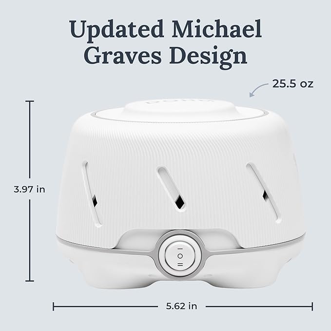 Yogasleep Dohm (White/Gray) & Travel Case (2 Piece Set) The Original White Noise Machine with Natural Sound from a Real Fan, Sleep Aid & Noise Cancelling For Adults & Baby, Office Privacy & Meditation - Bloomnest