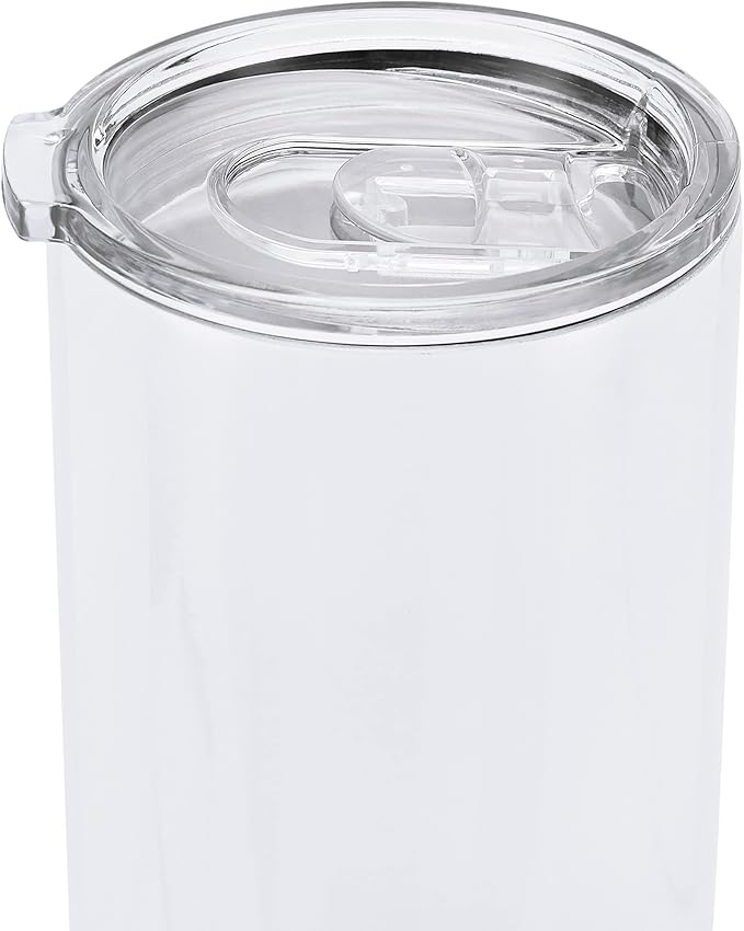 makerflo 12 oz Thick Duozie Sublimation Blank Tumbler Pack of 25 with Lid and Straw | Craft-Ready for DIY Gifts & Personalization (Sublimation, Epoxy, UV DTF, Vinyl, and Laser Engraving) - Bloomnest