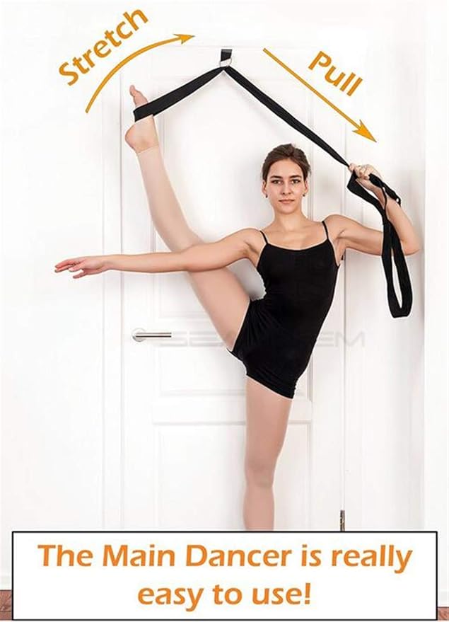 Adjustable Leg Stretcher Lengthen Ballet Stretch Band - Easy Install on Door Flexibility Stretching Leg Strap Great Cheer Dance Gymnastics Trainer Stretching Equipment Taekwondo Training - Bloomnest
