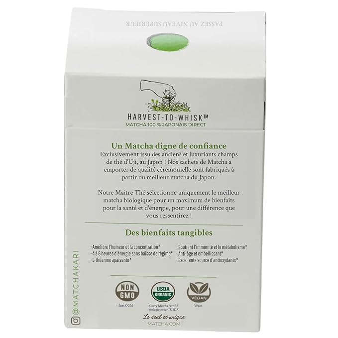 Matcha Green Tea Powder Single Serving Sticks, Dr. Weil's Ceremonial Organic Matcha Powder Singles Packets - Individual Tea Packets (24) - Bloomnest
