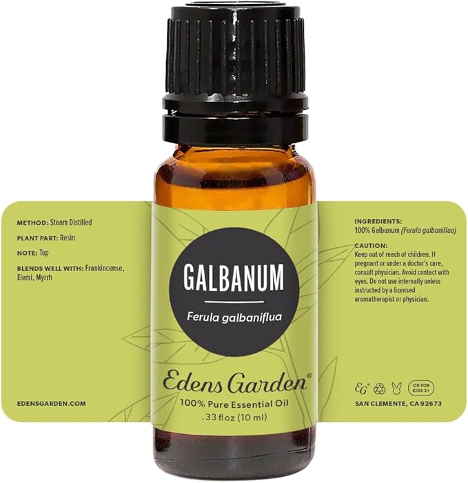 Edens Garden Galbanum Essential Oil- 100% Pure Premium Grade, Undiluted, Natural, Therapeutic, Aromatherapy, The Best for Diffuser, Skin, Candle, Laundry 10 ml (.33 fl oz) EdensGarden