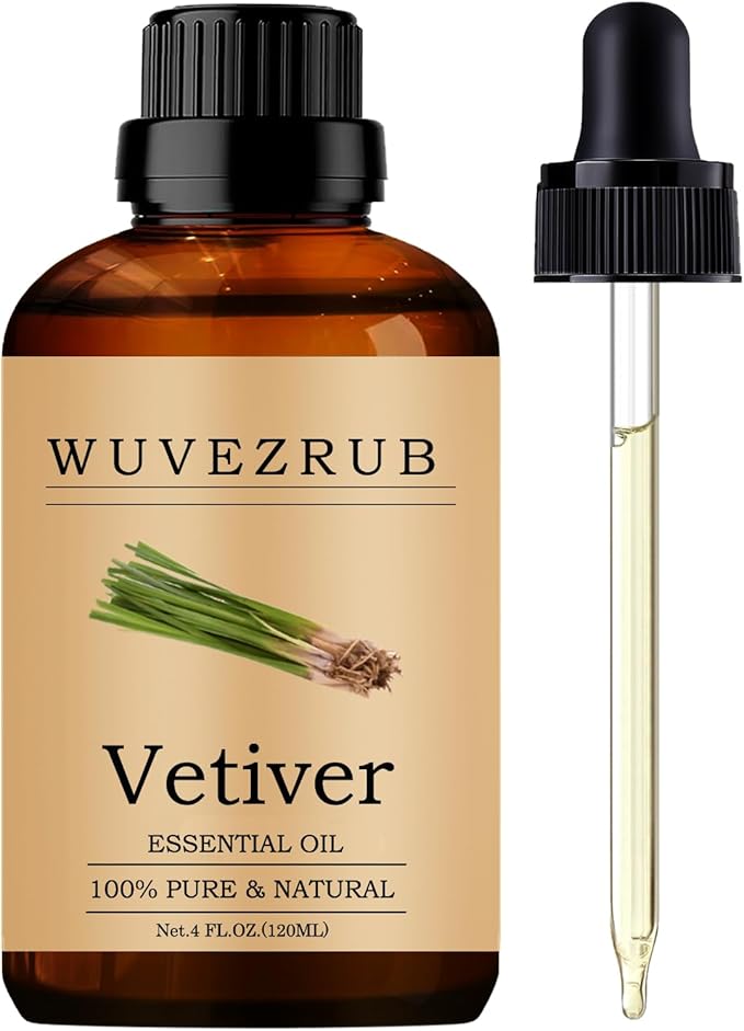 Vetiver Essential Oil, 120ML Pure and Natural for Aromatherapy Diffuser - 4 Fl Oz - Bloomnest