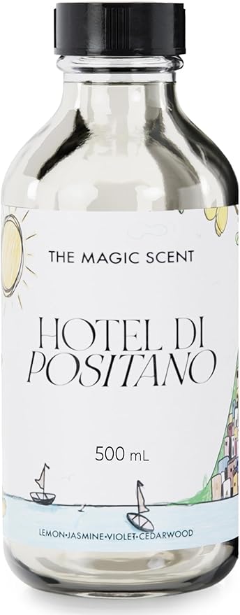 The Magic Scent Hotel Di Positano Hotel Scent Diffuser Oil - Cold-Air & Ultrasonic Fragrance Oil for Diffuser Inspired by Amalfi Coast, Italy - Essential Oils for Diffusers Aromatherapy (500 ml) - Bloomnest