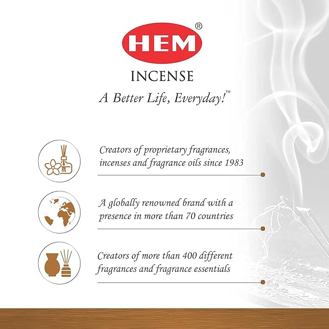 Hem Palo Santo Masala Incense Sticks | Smudge Healing Incense | Natural Fragrance of Sandalwood for Positivity | for Stress Relief & Cleansing | Gift Set - Pack of 12 (15 GMS Each) HEM