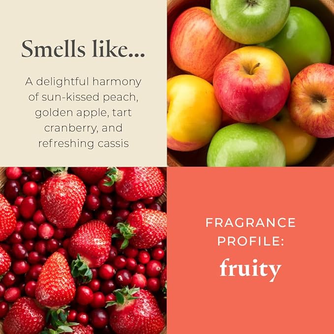 PartyLite GloLite Iced Snowberries Scented, Notes of Apple, Cranberry, Peach, Strawberry, Vanilla & Musk, 2-Wick Jar Candle, 60 Hour Burn Time, World's Brightest Candle™ - Bloomnest