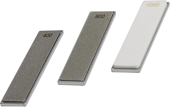 Replacement Whetstone Plates Set – Includes 3 Plates: #400, #800, and #1000 Grit for Precision Sharpening & Honing - Compatible Only with Parkway Home Adjustable Rolling Knife Sharpener - Bloomnest