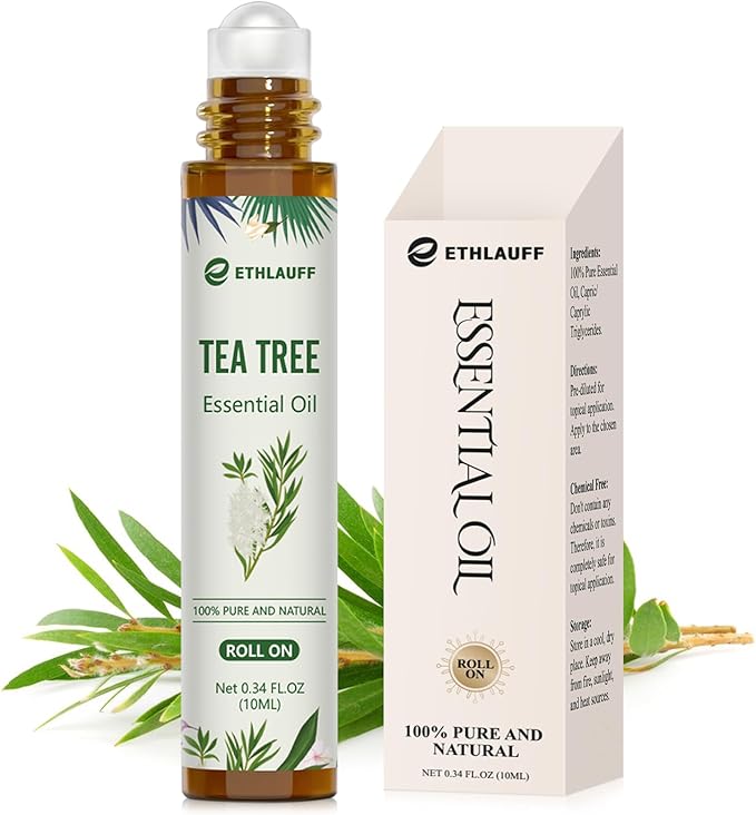 Tea Tree Oil Roll On - 100% Pure Tea Tree Essential Oil for Skin - Premium Quality Aromatherapy Oil - Bloomnest