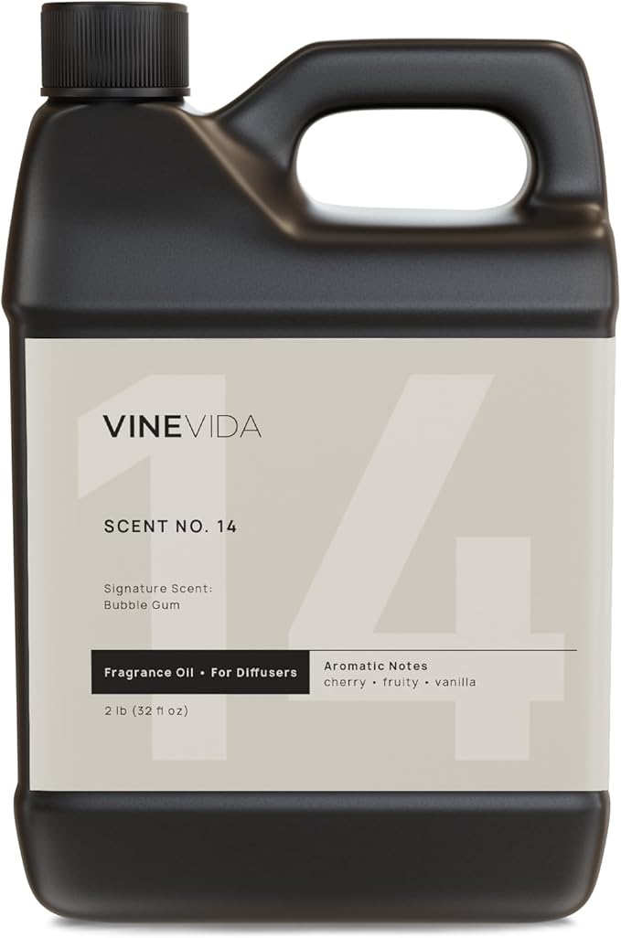 VINEVIDA [32 Fl Oz] Bubble Gum Fragrance Oil for Cold Air Diffusers, Essential Oils for Diffuser Oil Refill & Air Freshener Room Spray - Bloomnest