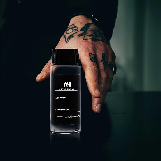My Way Essential Oil Scent 50ml - Antal Hayat Diffuser Oil - Home Luxury Scents - Lemon, Comforting Sandalwood, Warm Cedarwood & Pretty Iris - Diffuser Oil Blends for Aromatherapy - Bloomnest