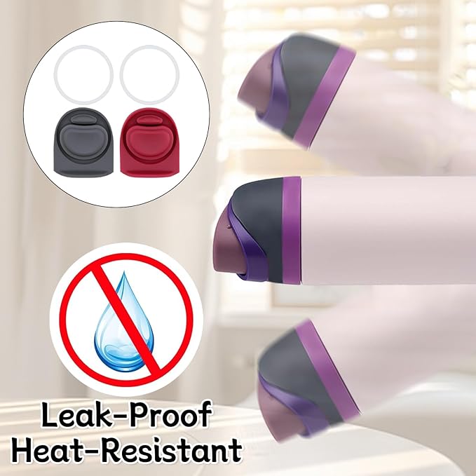 2 Sets Replacement Stopper and O Ring Gasket Compatible with Owala FreeSip 24oz 32oz,Water Bottle Lid Insert Cap Rubber Seal Parts for Owala 16/19/24/32/40oz Mouthpiece Accessories F7 Frokolla