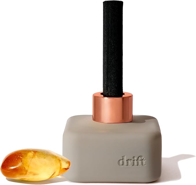 Drift Amber Scented Reed Diffuser - Diffusers for Home - 60 Day Scent Life - Oil Diffuser - Essential Oil Reed Diffuser - 3.5 oz - Bloomnest