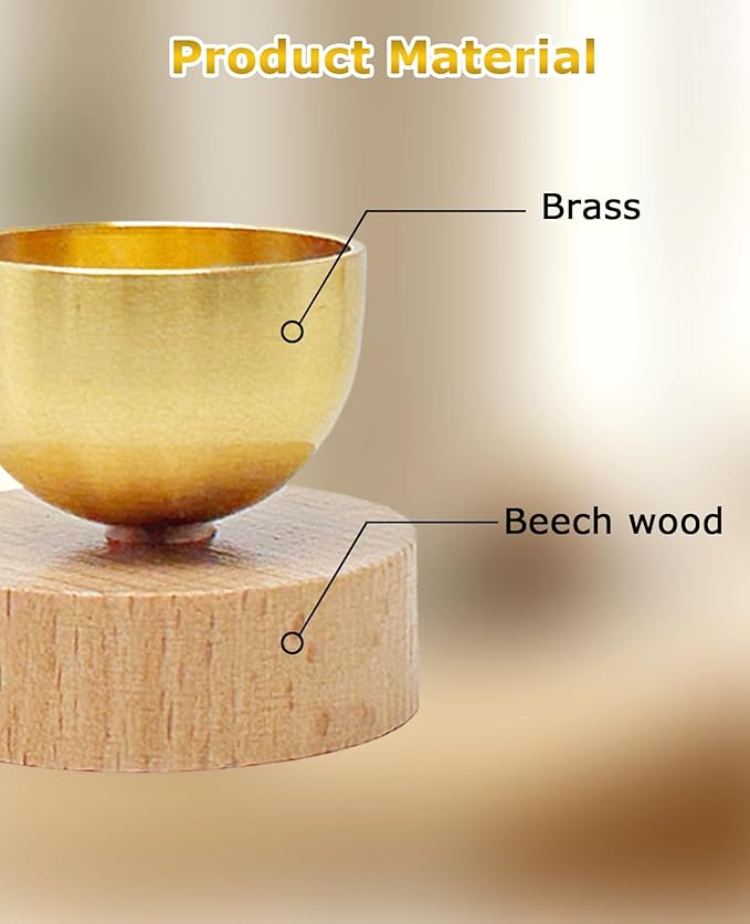 2PCS Mini Singing Bowl Set, Sound Bowls Meditation Set for Healing Relaxation, Mindfulness, Chakra Healing, Stress Relief, Self-regulation, Gifts for Women and Men - Bloomnest