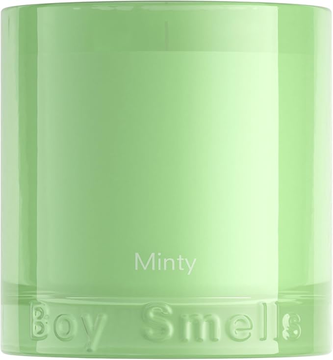 Boy Smells Mint Candle - 8.5 oz Fancy Candle with Ginger, Wild Mint, and Cedarwood- Up to 50-Hour Burn - Cotton Wick - Bloomnest