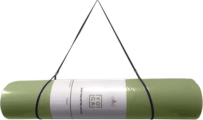 Hatha Yoga Thick TPE Yoga Mat 72"x 27"x1/3 inch Non Slip Eco Friendly Exercise Mat for Yoga Pilates & Floor Workouts