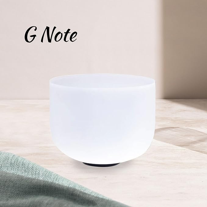 KVKA Crystal Singing Bowl G Note Throat Chakra 10 Inch With Carrying Case (432 hz，G Note Throat Chakra ） - Bloomnest