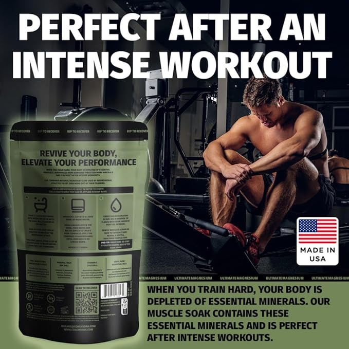 Magnesium Bath Soak I Coach Soak Post-Workout Muscle Recovery - Bloomnest