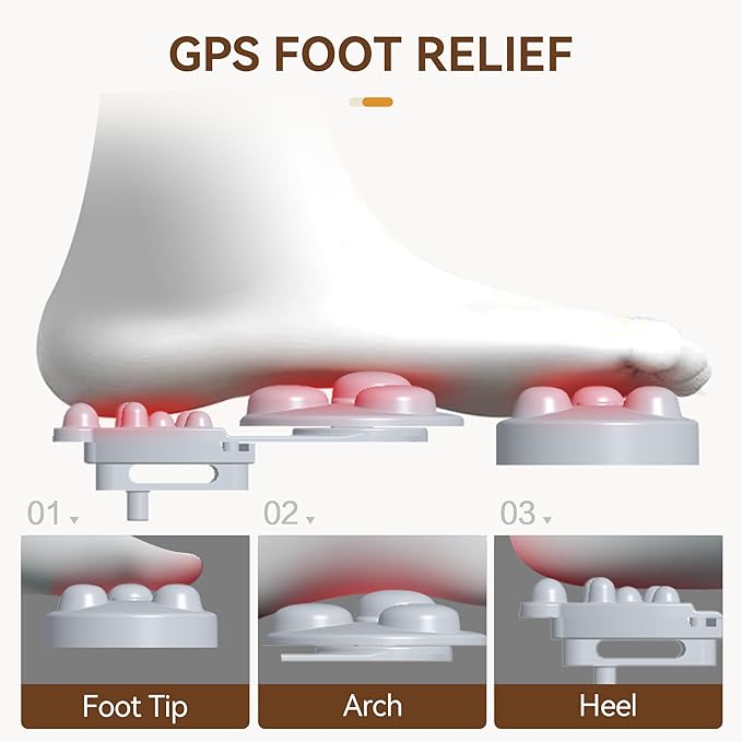 Shiatsu Foot Massager Machine - Toasty Toes Heaven! Heat Surge Technology for Couch Potatoes & Workaholics, Deep Kneading Therapy, Ergonomic Contoured Design - Bloomnest