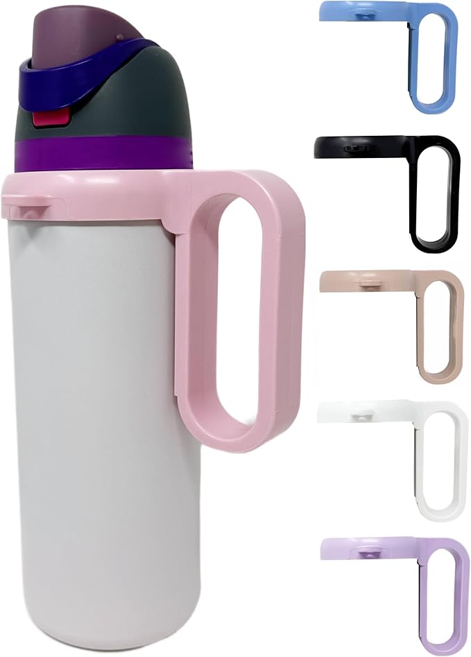 Bottle Handle for Owala FreeSip 24oz 32oz 40oz – Strong Plastic Water Bottle Holder, Durable Easy Carry Accessory for Running, Jogging, Gym, Hiking, and Drinking While Driving & More OneMissionX