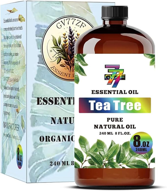 Tea Tree Essential Oil (8 oz/240 ml) — Tea Tree Oils for Aromatherapy, diffusers, humidifiers, Home fragrances, DIY Skin Care, Soap Making, DIY Candle, Yoga, and Meditation - Bloomnest