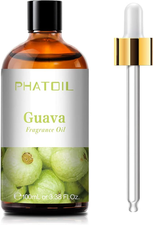 PHATOIL 3.38FL.OZ Guava Fragrance Oils for Aromatherapy, Essential Oils for Diffusers for Home, Perfect for Diffuser, Yoga, Skin Care, DIY Candle and Soap Making - 100ml - Bloomnest