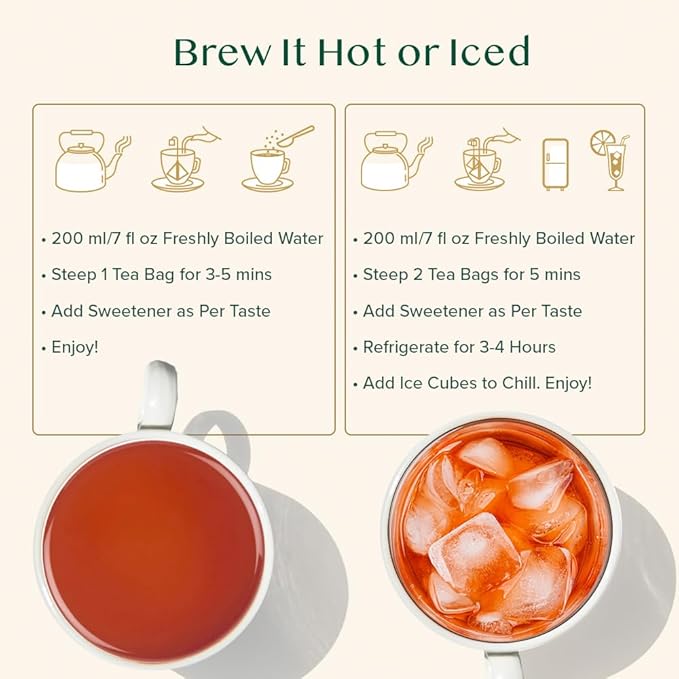 VAHDAM, Vanilla Spiced Chai Tea | 100 Tea Bags | Delicious Blend of Vanilla Masala Chai | Brew Hot, Cold or Iced - Bloomnest