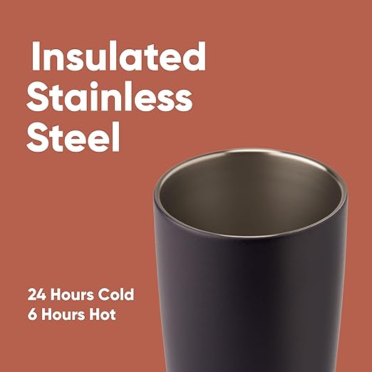 Owala SmoothSip Insulated Stainless Steel Coffee Tumbler, Reusable Iced Coffee Cup, Hot Coffee Travel Mug, BPA Free, 20 oz, Navy (Telescope Tales) Owala