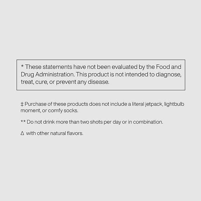 Ryde: Focus Shot | Orange Flavor | L-Theanine & Ginseng | Green Tea Caffeine | Vitamins B2 & B7 | 0 Calories, 0 Sugar | 2 FL OZ Shots | Supports Focus* (8 Pack) - Bloomnest