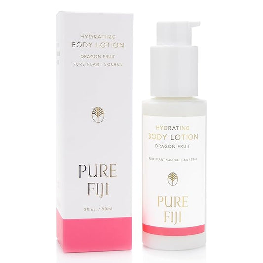 PURE FIJI Hydrating Body Lotion Travel Size, Dragon Fruit (3oz/90ml)