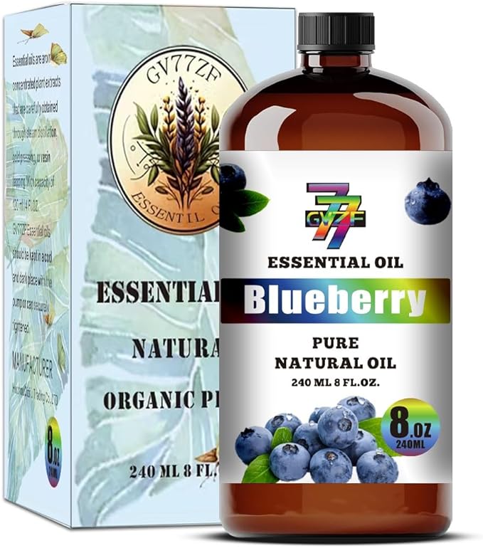 Blueberry Essential Oil (8 oz / 240 ml) – Blueberry Oils for diffusers, humidifiers, Home Baths, Cleaning Products, Yoga, DIY Soaps and DIY Scented Candles - Bloomnest