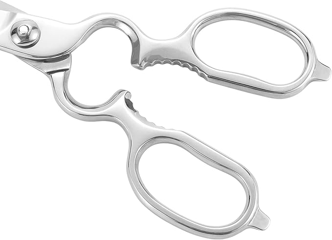 LIVINGO Kitchen Forged Shears Heavy Duty Come Apart Ultra Sharp Multi-function Stainless Steel Scissors Bottle Opener, Nut Cracker 8.5 inch - Bloomnest