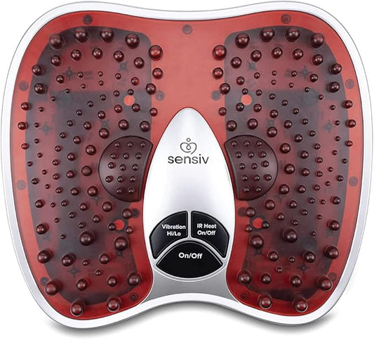 Acupressure Foot Massager for Blood Circulation and Pain Relief for Foot Pain and Plantar Fasciitis Relief Infrared Heat with Adjustable Vibration - Bloomnest