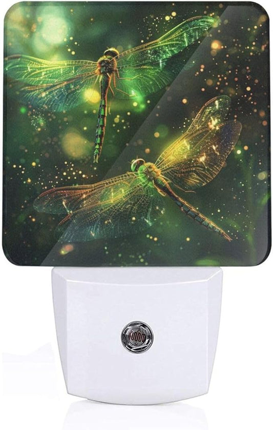 Led Night Light, Dragonfly Decorative Plug in Nightlights,with Smart Auto Dusk to Dawn Night Light for Bedroom, Kitchen, Nursery, Bathroom - Bloomnest