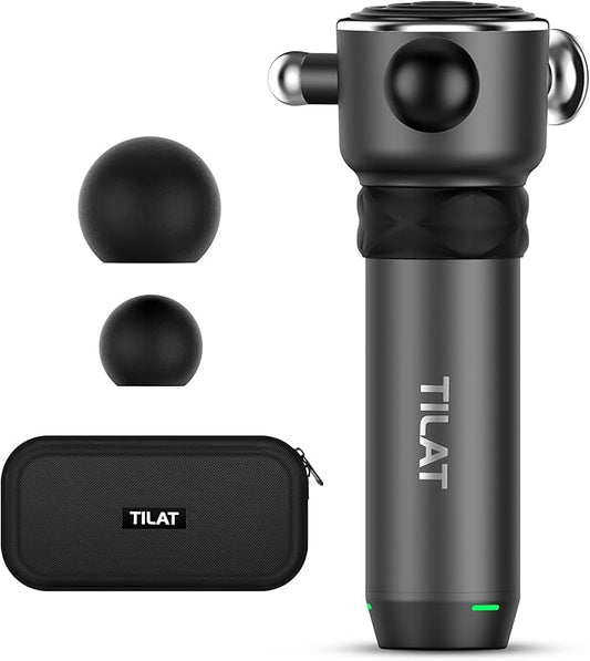 Massager Gun Deep Tissue, Cordless Vibrating Muscle Massage Gun - Handheld Quick Release Massager for Back, Neck and Fascial Binding - Targetred Trigger Point Therapy Massage Gun - Bloomnest