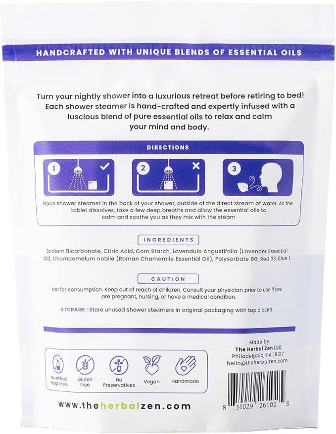 Bulk Shower Steamers with Essential Oils Combo Set by The Herbal Zen (3 Packs of 10 Tablets, Value Set), Bulk Shower Bombs, Relaxation Gift for Women and Men, Birthday Gifts, Mothers Day Gift - Bloomnest