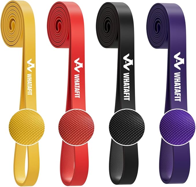 WHATAFIT Resistance Bands, Pull Up Assistance Bands, Exercise Bands, Workout Bands Set for Men and Women Home Fitness, Body Stretching, Strength Training, Physical Therapy - Bloomnest
