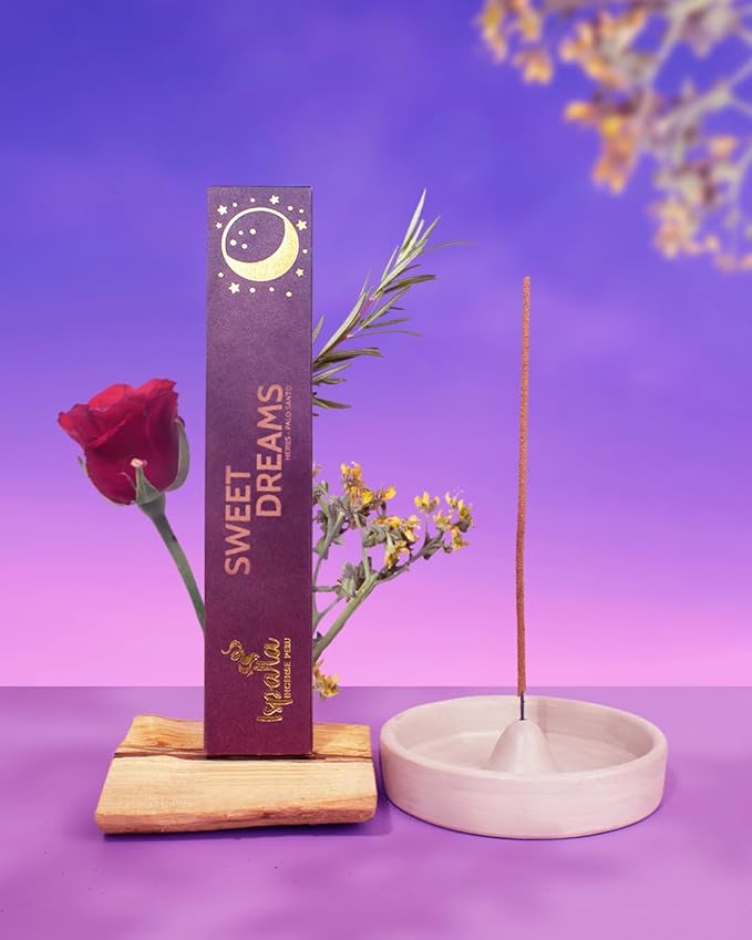 ISPALLA® Sweet Dreams Incense Sticks, Pack of 10, with Palo Santo, Creates a Relaxing Atmosphere, Handmade in Peru, 100% Natural & Vegan Bloomnest