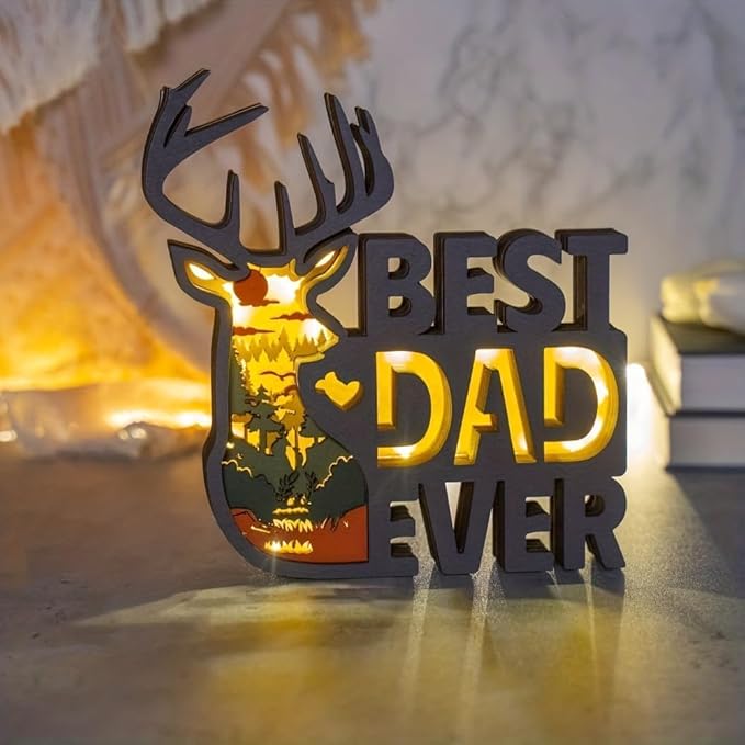 3D Wooden Animal Carving LED Night Light, Wood Carving Light, Modern Home Decoration, Decorative Tables, Cabinets, Living Rooms, Bedrooms, Offices, Farmhouses, Bookshelves, Perfect Holiday Gifts - Bloomnest